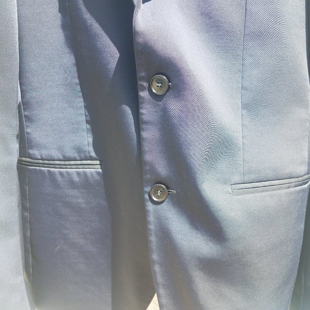 Zara Mens Navy Blue Suit Jacket - Picture 16 of 16
